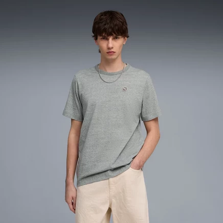 Мужская футболка Puma Elevated Essentials, серый меланж
