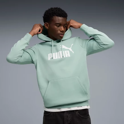 Мужское худи Puma Essentials с вышитым логотипом No. 1 и карманом-кенгуру, светло-моховой