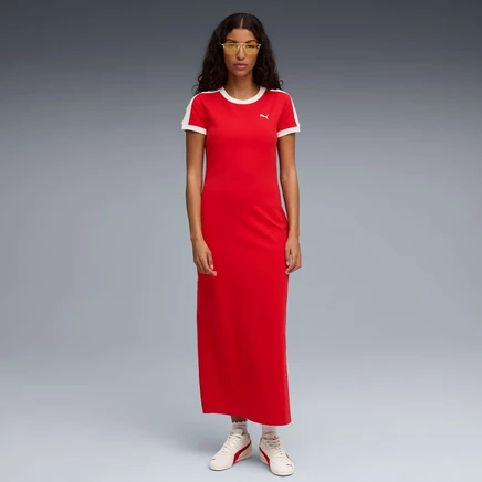 Женское длинное платье Puma Wardrobe Essentials, красное