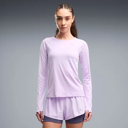 Женский лонгслив Puma RUN Cloudspun, светло-лавандовый