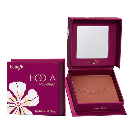 Матовый пудровый бронзер Benefit Hoola, глубокий розовый