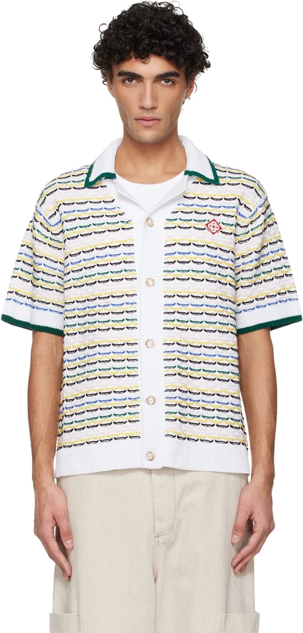 Мужская рубашка Casablanca Tuck Stitch, разноцветная