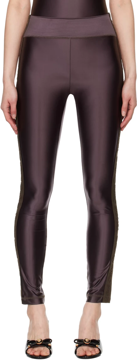 Женские легинсы Versace Jeans Couture, какао