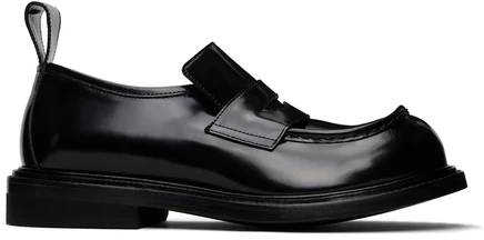 Мужские лоферы Moschino Oliver из телячьей кожи, черные