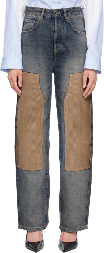 Женские джинсы Off-White Italy, тёмно-синие