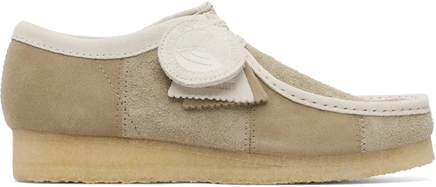 Мужские дерби Clarks Wallabee, кленовые в полоску