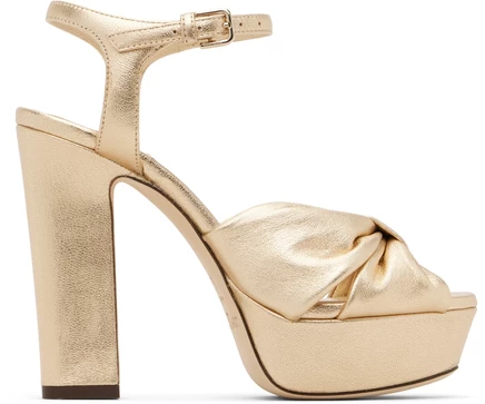 Женские босоножки Jimmy Choo Heloise 120, золотые