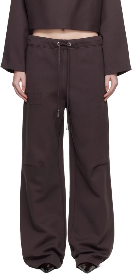 Brown 'The Embossed Gaultier' Lounge Pants chocolat