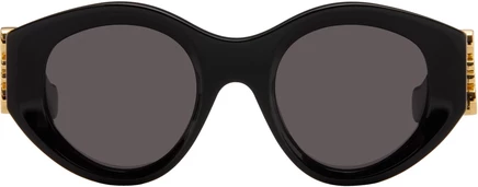 Мужские очки Loewe Maxi Anagram Butterfly, черные/серые