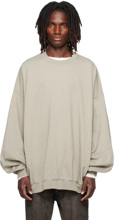 Мужской свитшот Rick Owens DRKSHDW Hun, минеральный