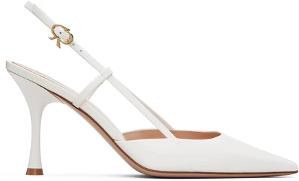 Высокие каблуки Gianvito Rossi белые