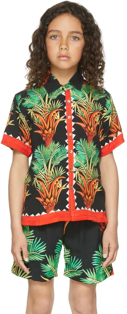 Детская рубашка Endless Joy Date Palm, черная