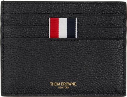 Мужской картхолдер Thom Browne с отделением для купюр, черный