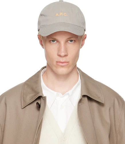 Мужская кепка A.P.C. Charlie, серая