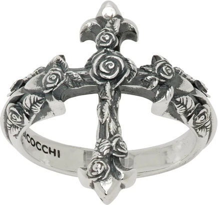 Мужское кольцо Emanuele Bicocchi Rose Cross, серебро