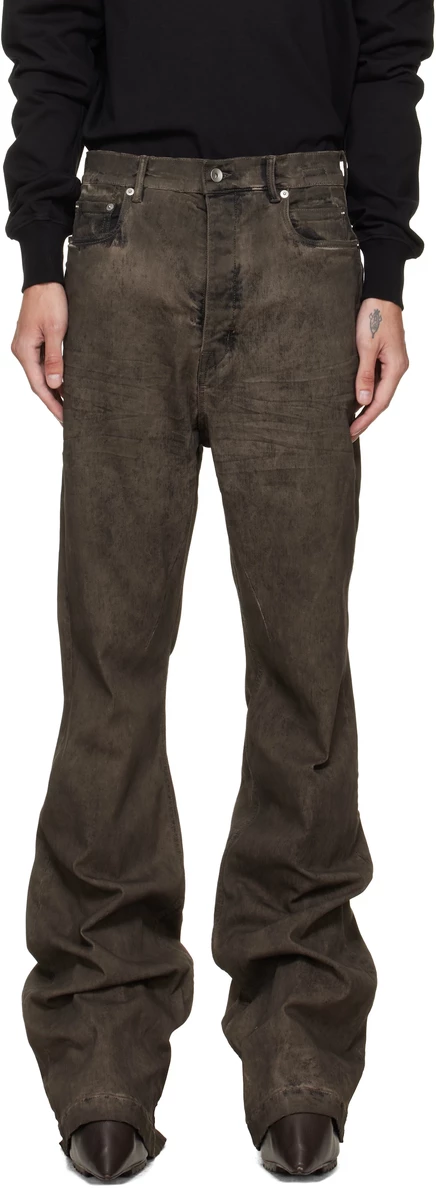 Мужские джинсы Rick Owens DRKSHDW Tower Bolan, пыльные