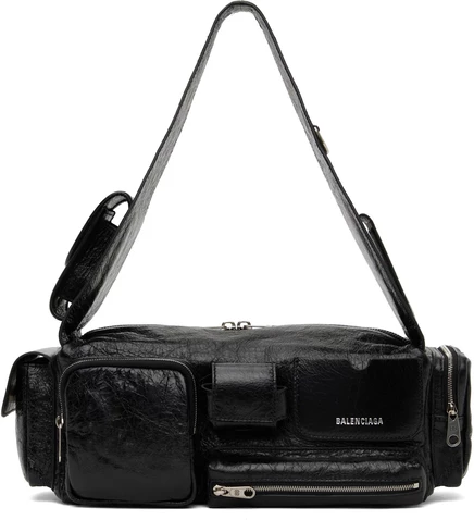 Мужская сумка через плечо Balenciaga Superbusy, черная