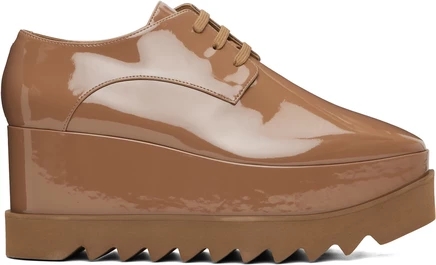 Женские дерби Stella McCartney Elyse на платформе, латте