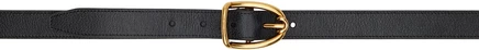 Мужской ремень Tom Ford Angled Buckle, черный