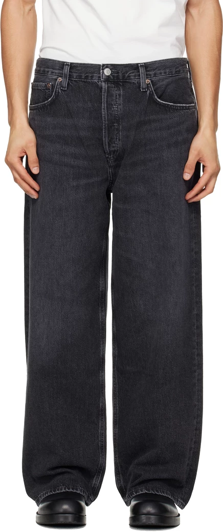 Мужские джинсы AGOLDE Low Slung Baggy, серые