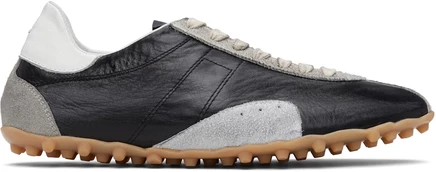 Мужские низкие кеды Maison Margiela Black Sprinters, черно-бело-серые