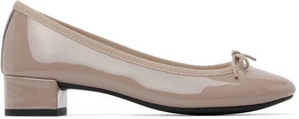 Женские туфли Repetto Camille на каблуке, бежево-серые