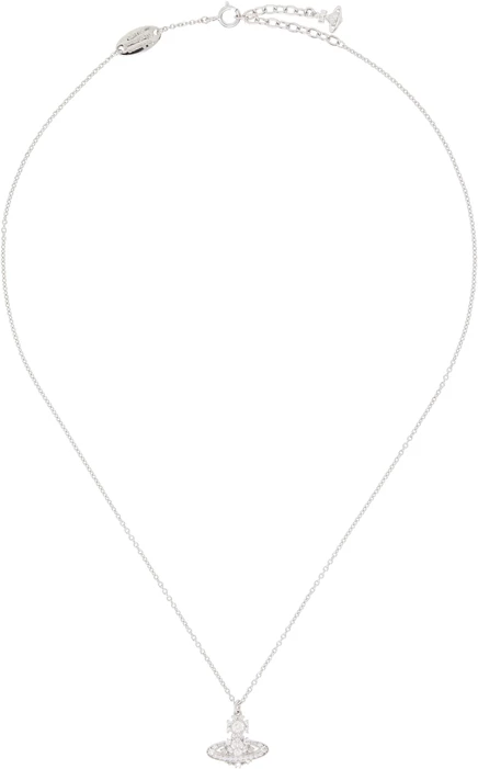 Мужское ожерелье Vivienne Westwood Narcissa, платина/белые