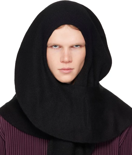 Мужской шарф Homme Plissé Issey Miyake, черный