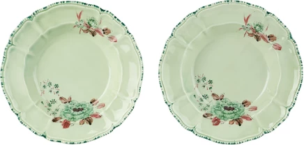 Laboratorio Paravicini Green Lisa Corti Edition Camelia Celadon Pasta Plate Set veranda camelia celadon