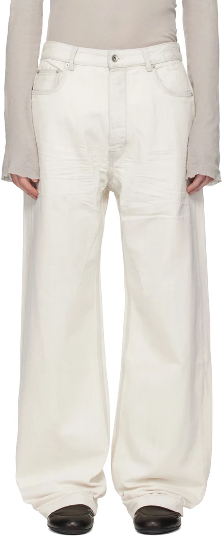 Мужские джинсы Rick Owens DRKSHDW Geth, молочные