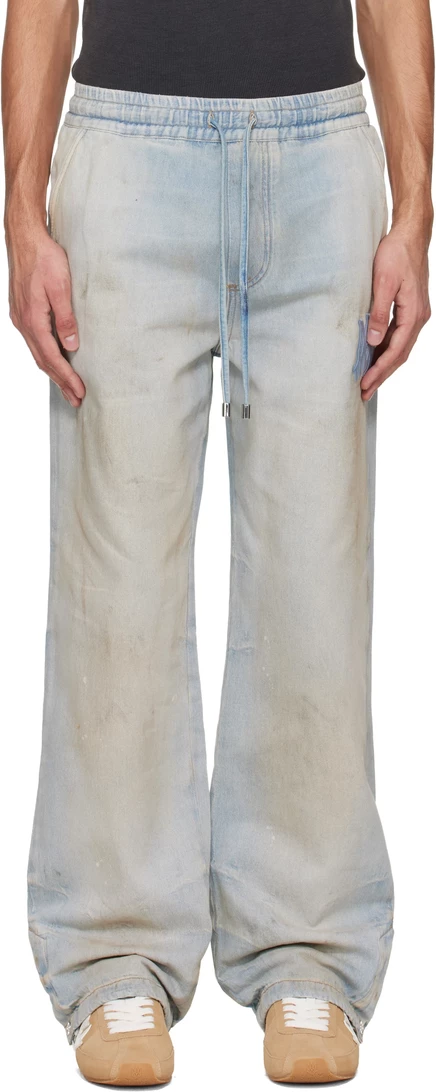 Мужские джинсы Amiri Relaxed Baggy, античное индиго
