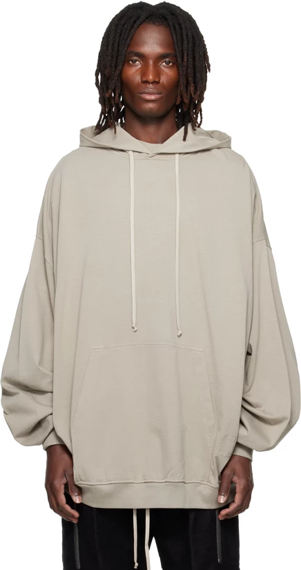 Мужское худи Rick Owens DRKSHDW Tower Hun, минеральное
