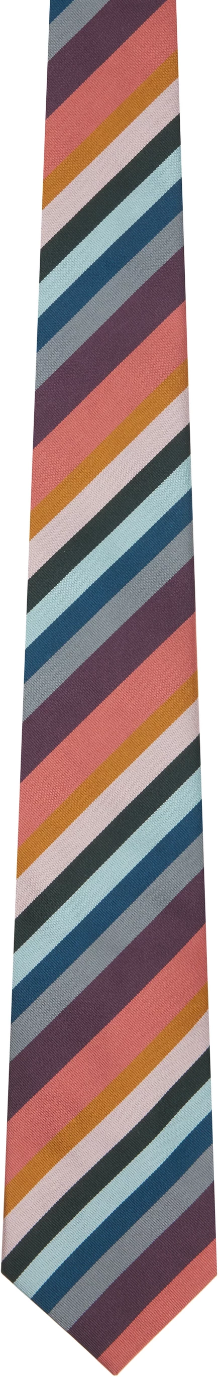 Мужской галстук Paul Smith, полоска, разноцветный