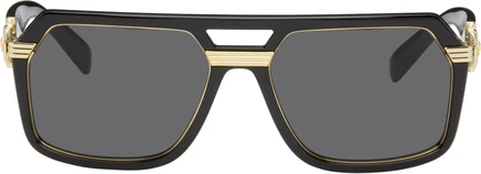 Мужские солнцезащитные очки Versace Icon Pilot, черно-серые