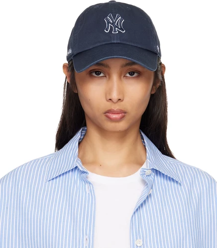 Кепка Sporty & Rich Yankees, темно-синяя/белая