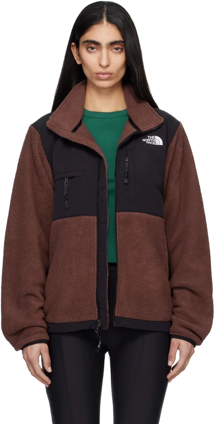 Коричневая куртка The North Face Denali в стиле ретро ember soil/tnf black