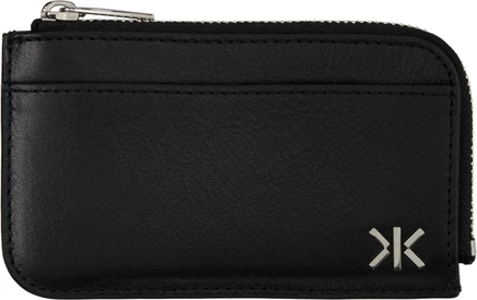 Мужская визитница Kenzo Double K на молнии, черная