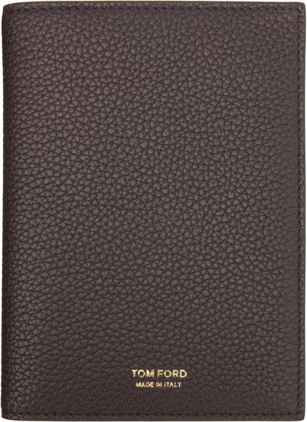 Мужской держатель для паспорта Tom Ford T Line, бордовый