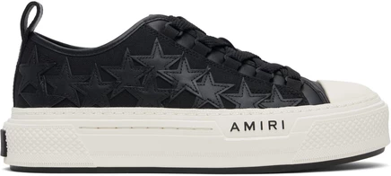 Мужские кроссовки Amiri Black Stars Court Low, черные