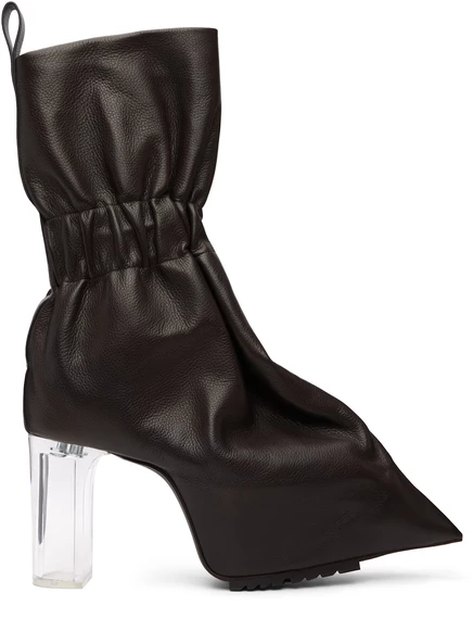 Мужские челси Rick Owens Taquito, серо-бежевые/прозрачные