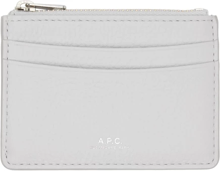 Мужской картхолдер A.P.C. Paris, жемчужно-серый