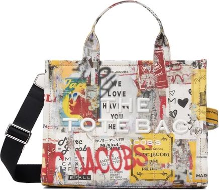 Сумка-тоут Marc Jacobs The Pop Americana Medium, разноцветная