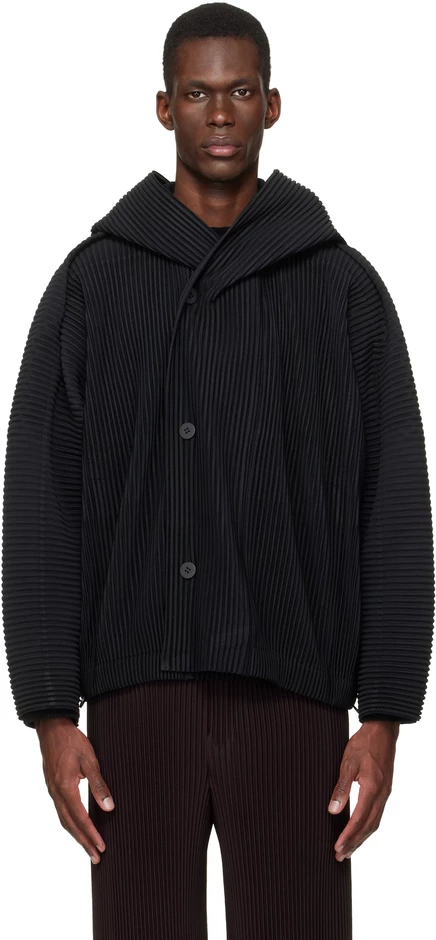 Мужская куртка Homme Plissé March, черная