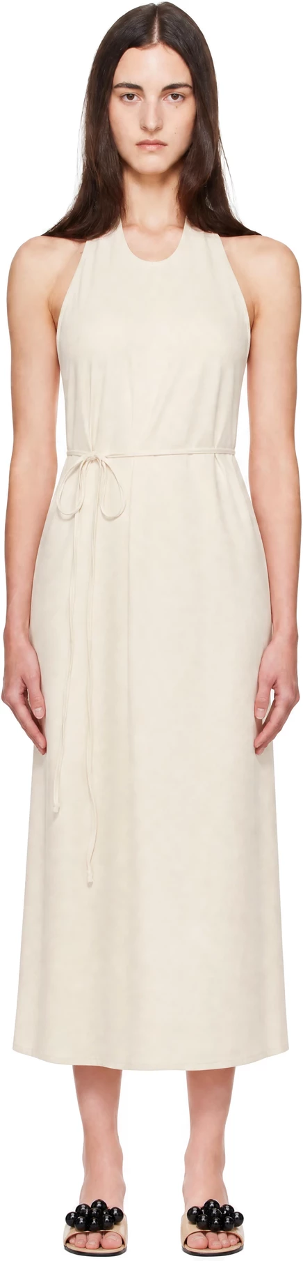 Женское платье миди Baserange Apron, молочно-белое