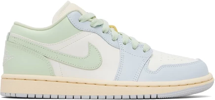 Низкие кроссовки Nike Jordan Multicolor Air Jordan 1 sail/aura/муслин/нефритовая аура