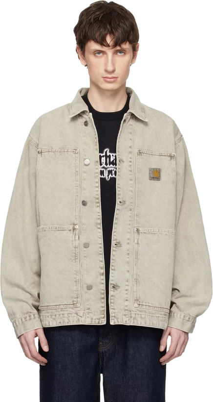 Мужская джинсовая куртка Carhartt WIP OG, хаки