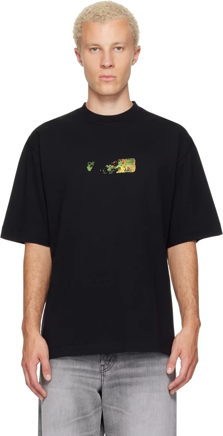 Мужская футболка Off-White Black Spices Arrow Skate, черная