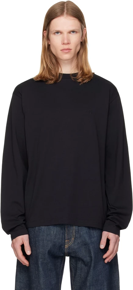 Мужские лонгсливы Jil Sander, 3 шт., черные