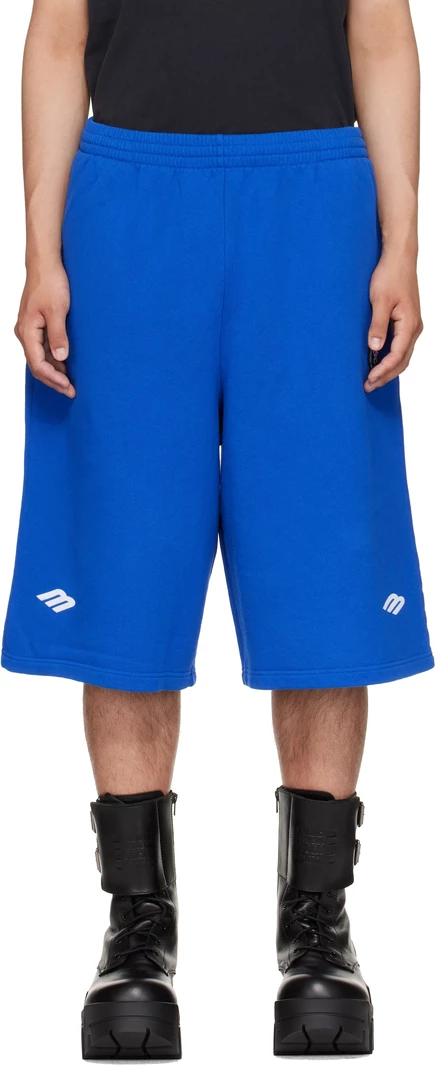 Мужские шорты Balenciaga 3B Football, синие/белые