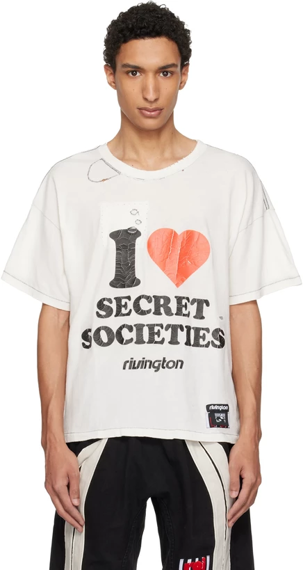Мужская футболка Rivington Roi Rebis Secret Societies, белая